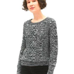 GAP Grey Cable Crew Knit Sweater XL